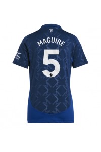 Fotbalové Dres Manchester United Harry Maguire #5 Dámské Venkovní Oblečení 2024-25 Krátký Rukáv